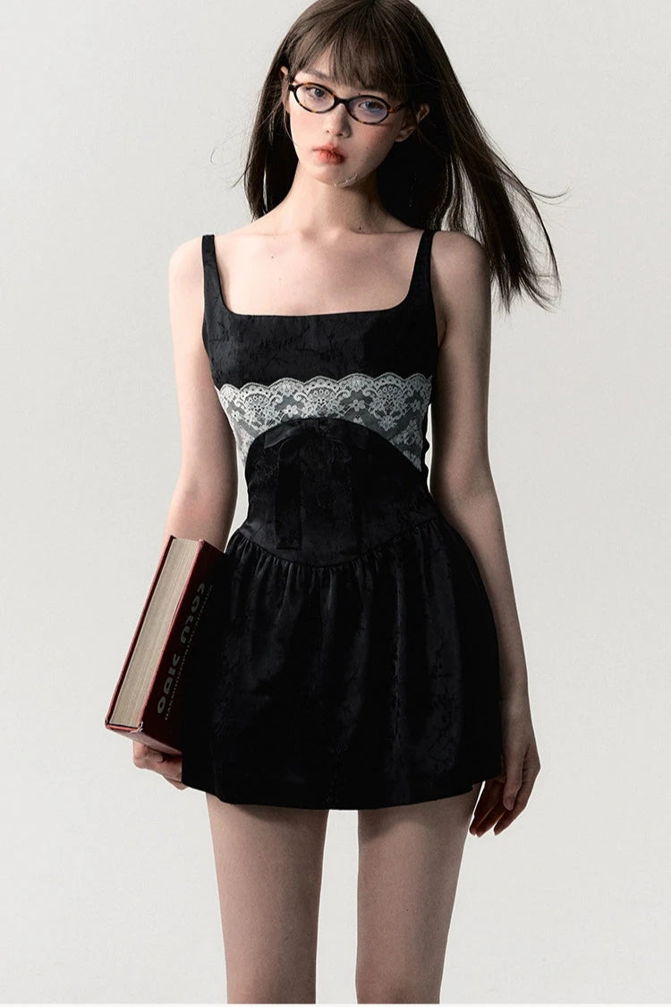 summer bow waist halter dress