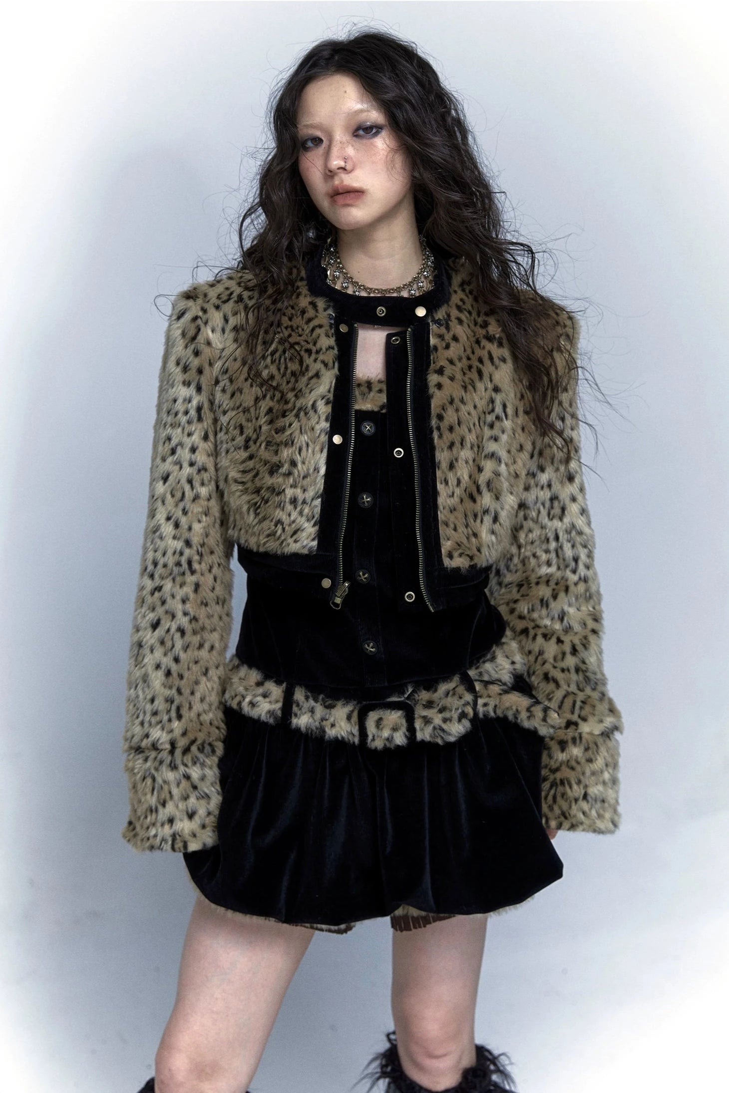 short leopard print jacket