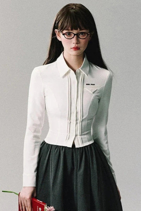 slim college shirt