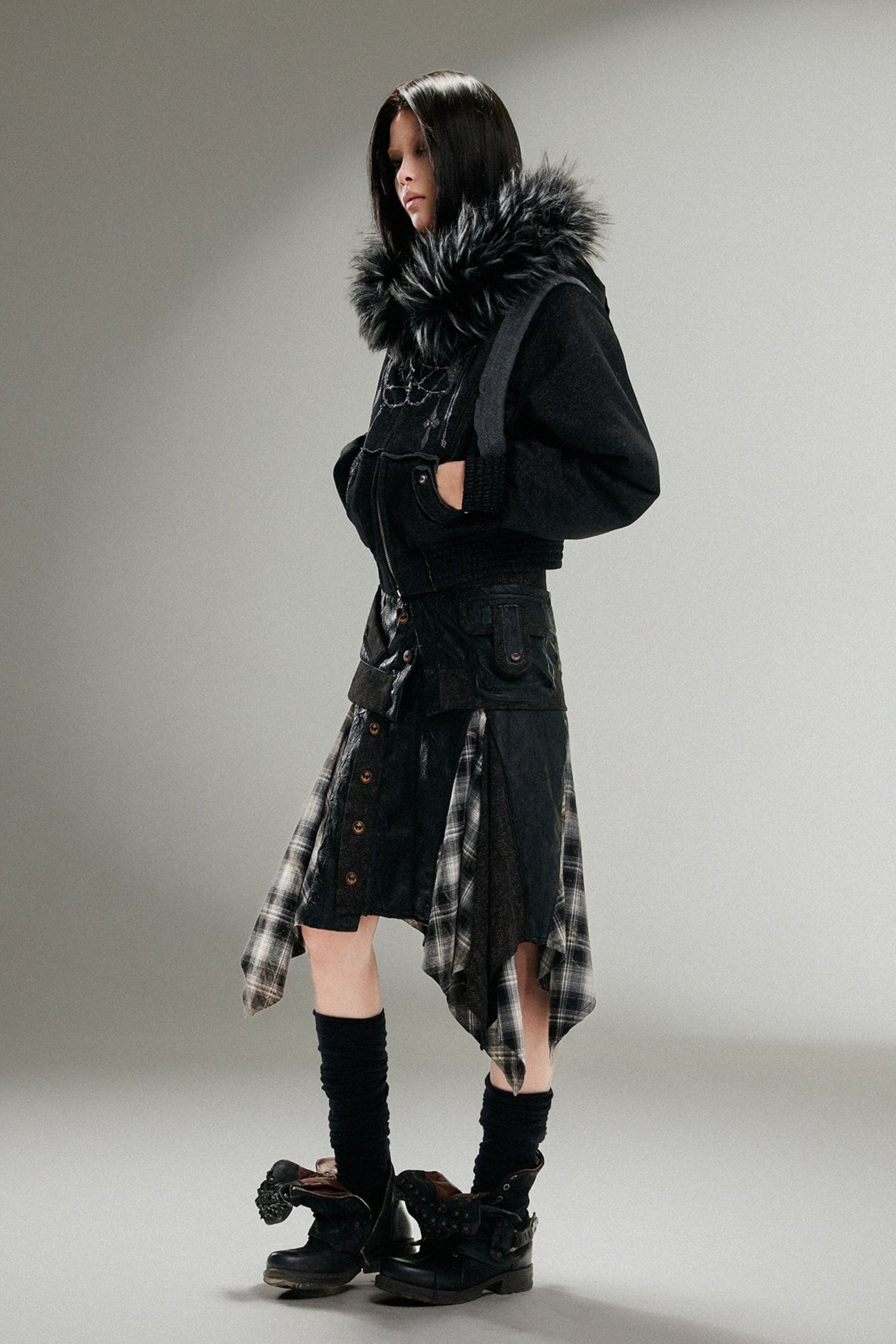 fur short jacket