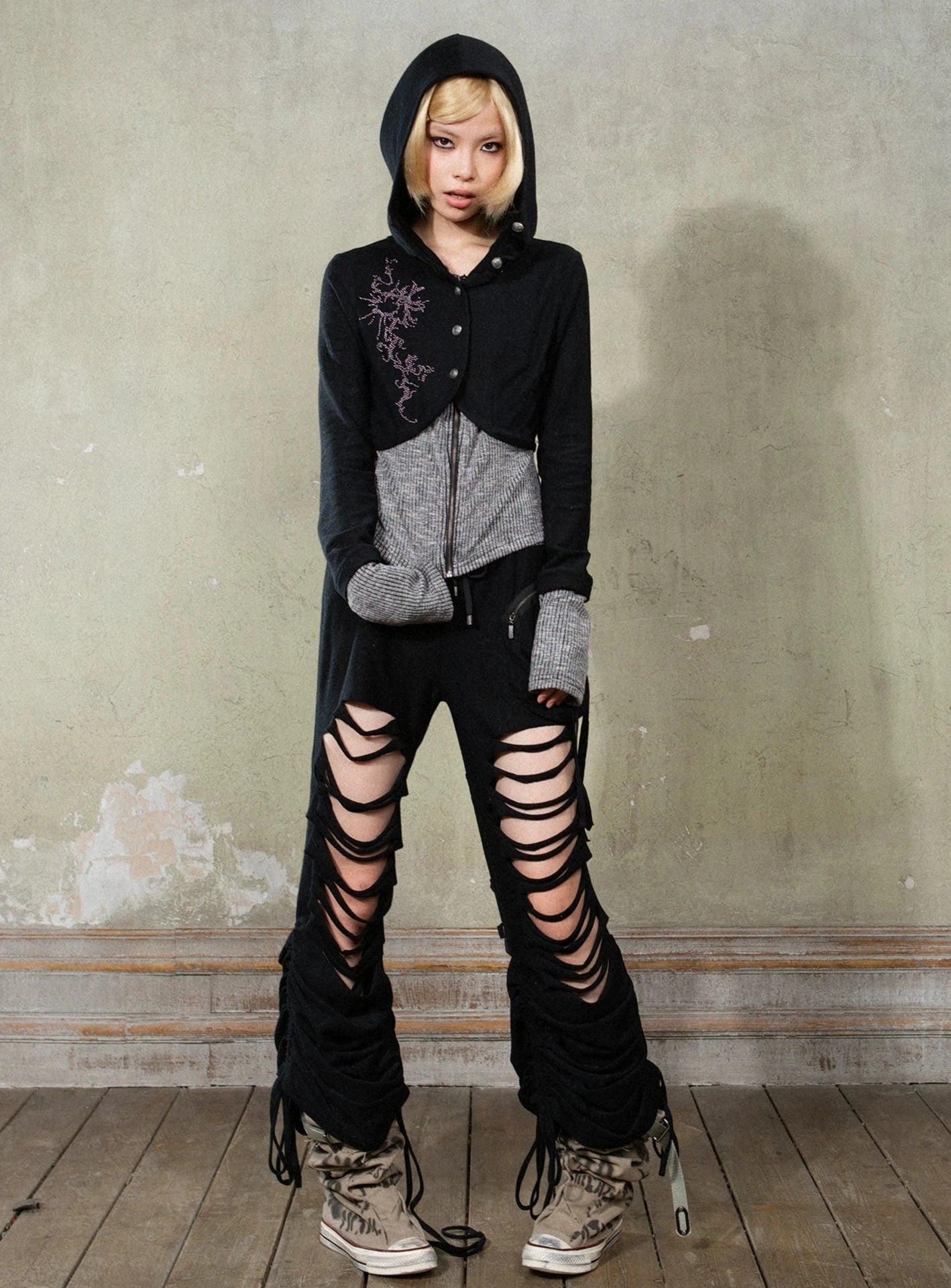cropped hodie tops