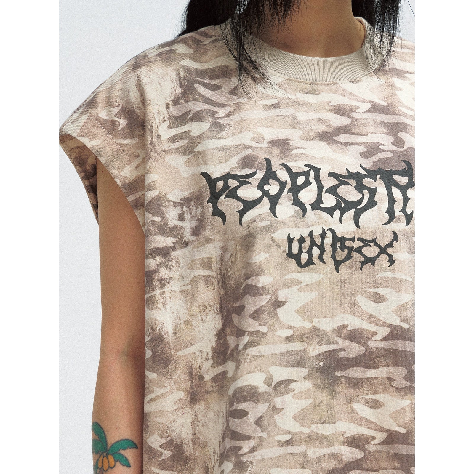 camouflage logo no sleeve