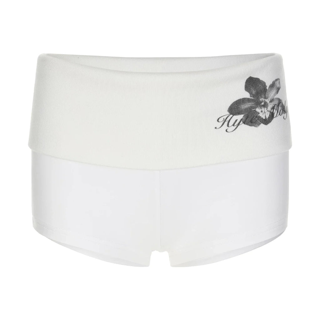 vintage graphic hot pants10022