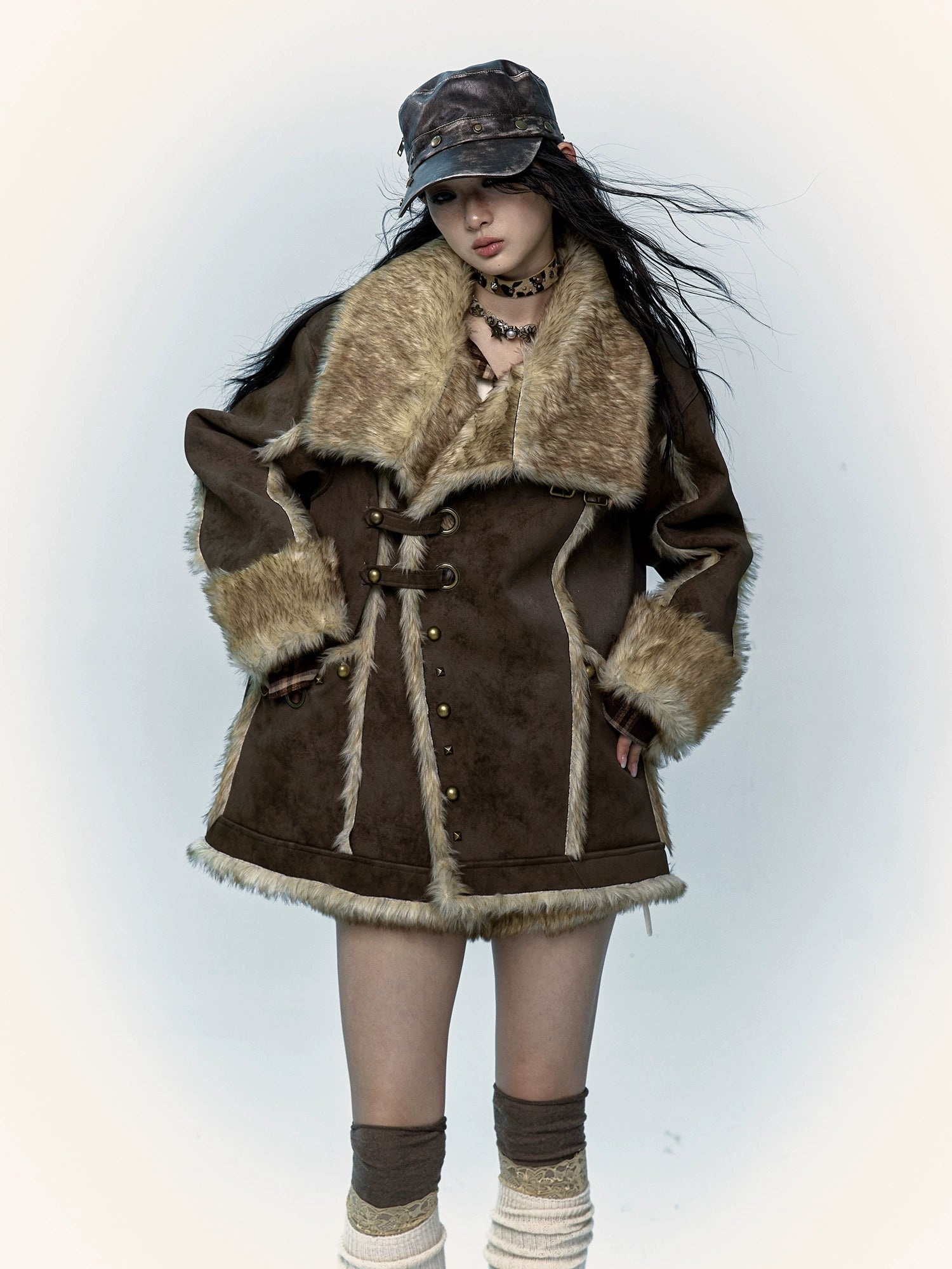 loose fur jacket