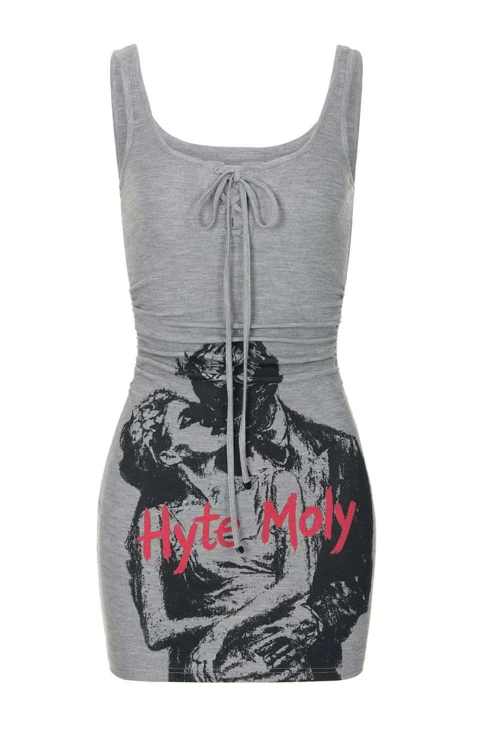 graphic print dress10003