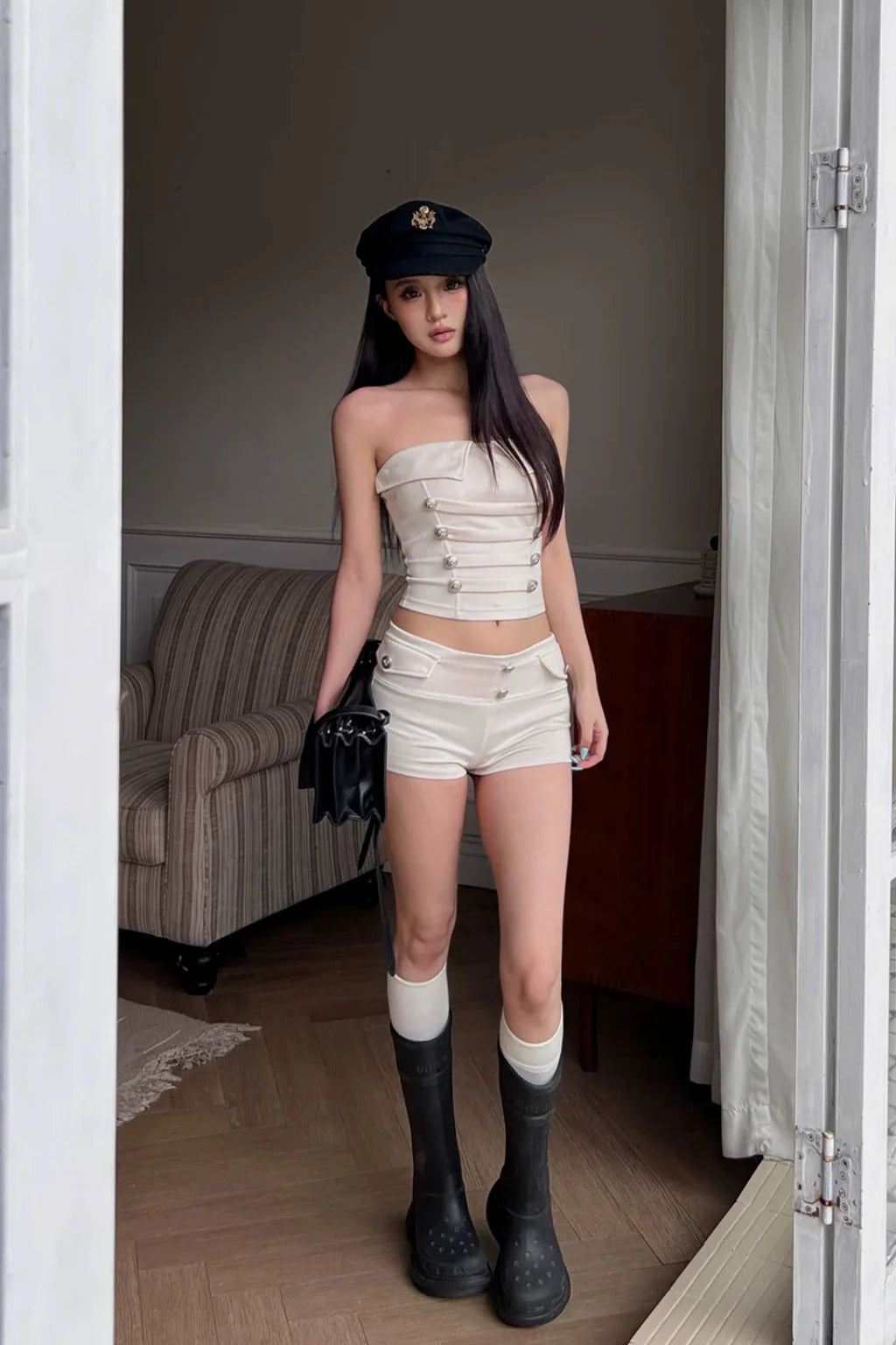 silver button napoleon top10027