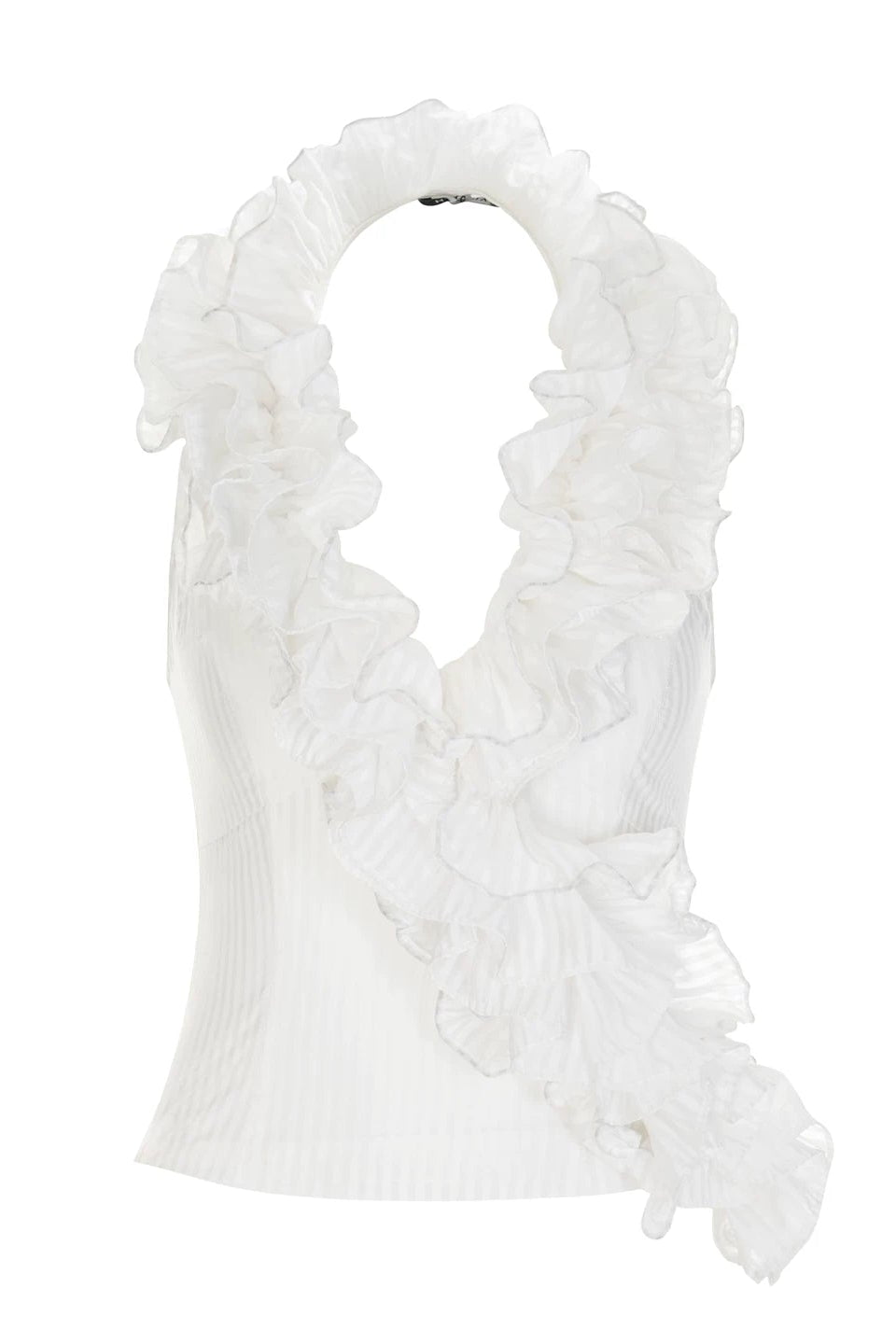 cloud ruffle halter