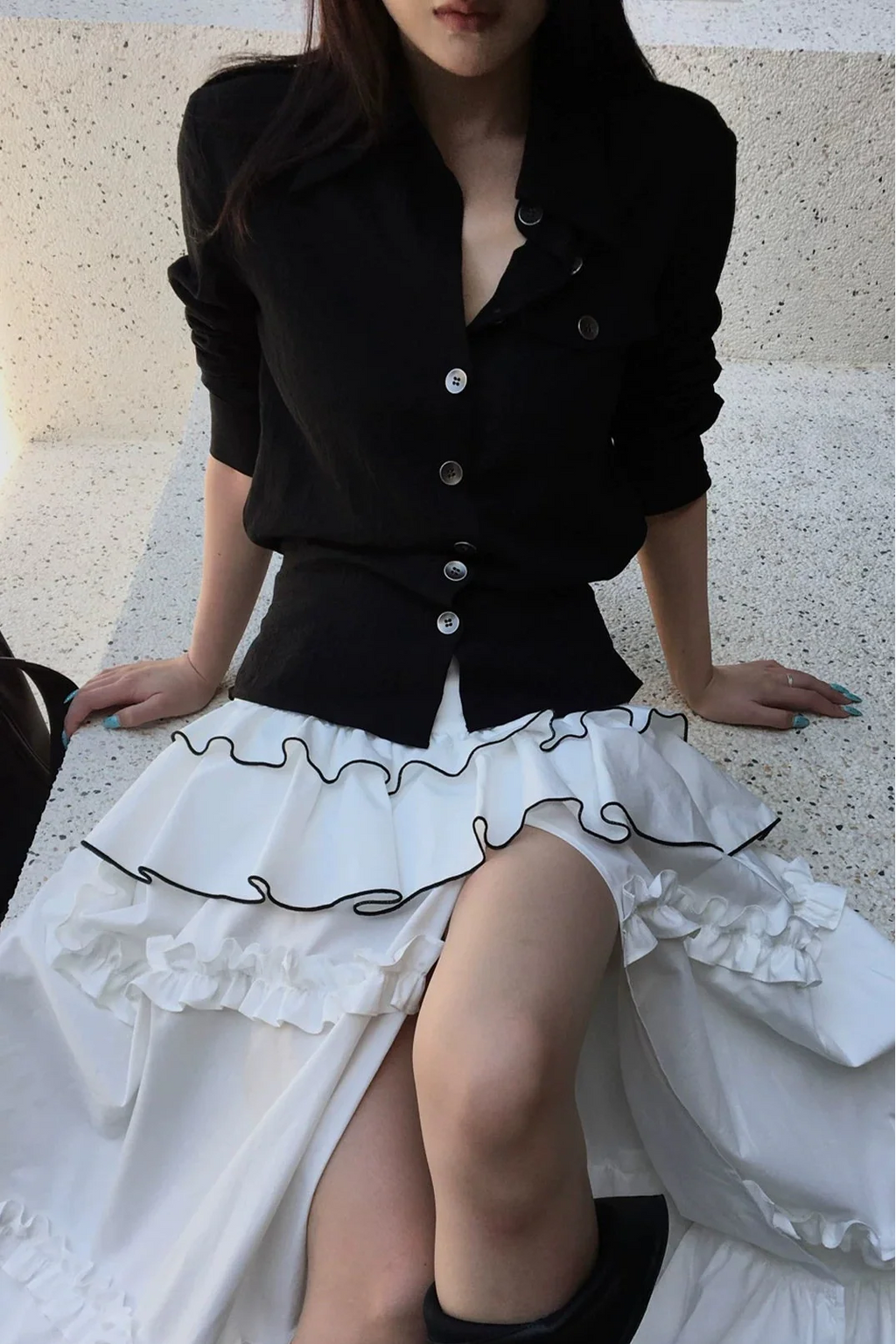 tie waist utility shirt10016