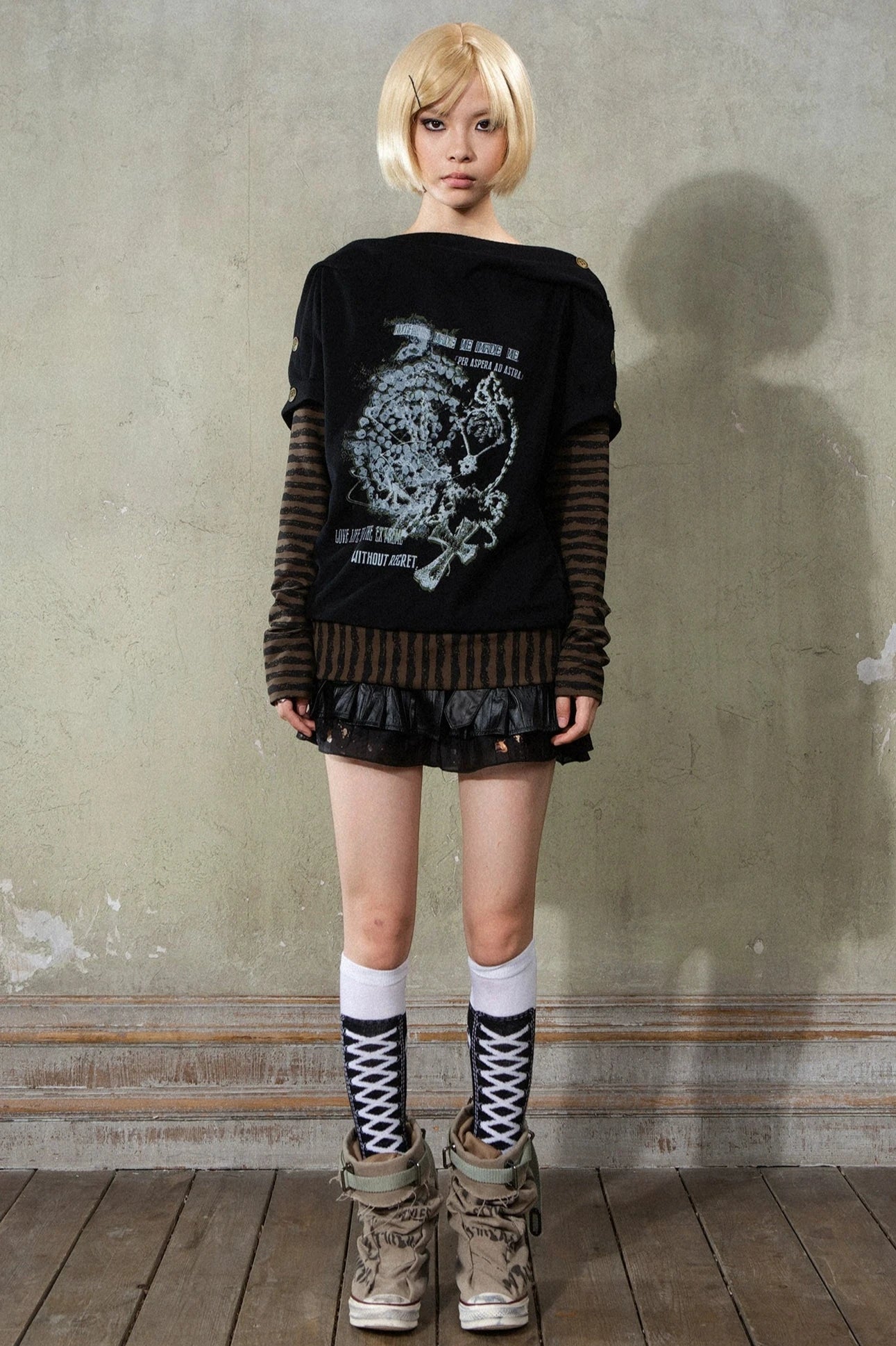 punk loose y2k tops