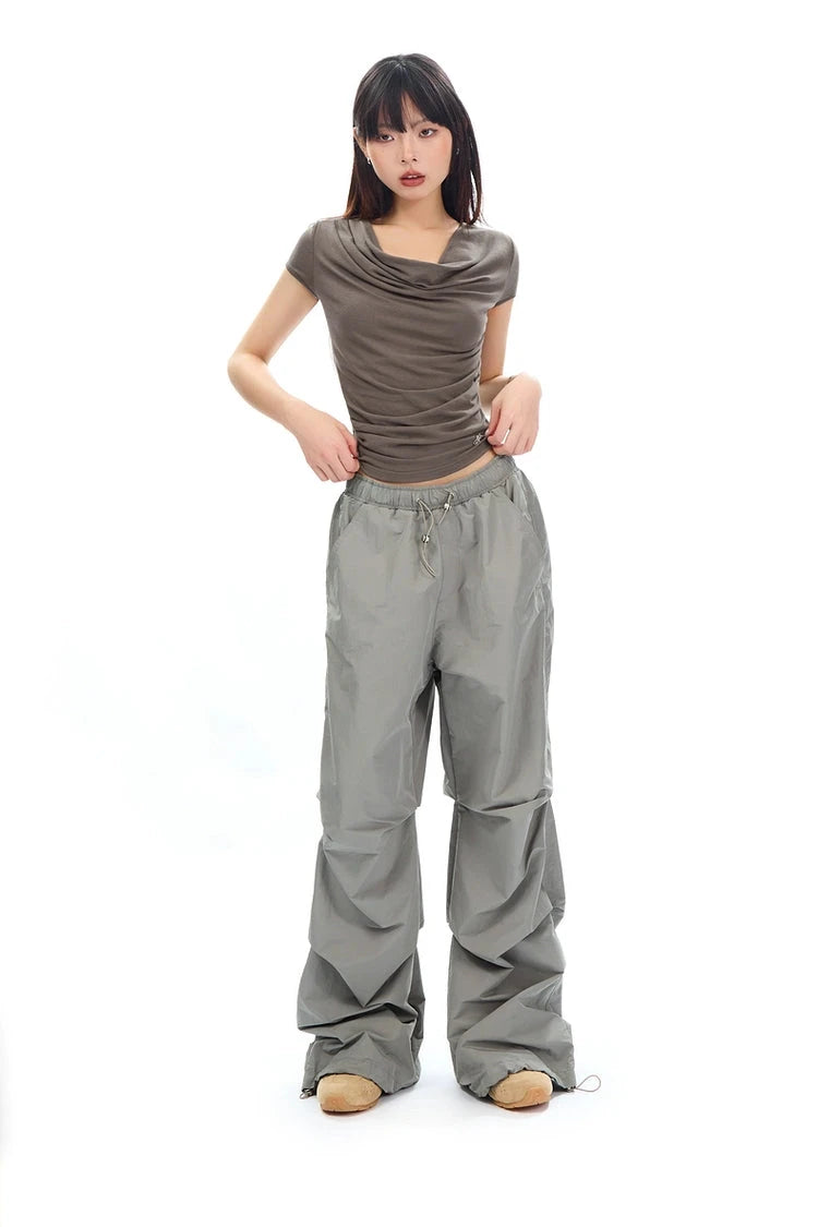 wide leg casual pants