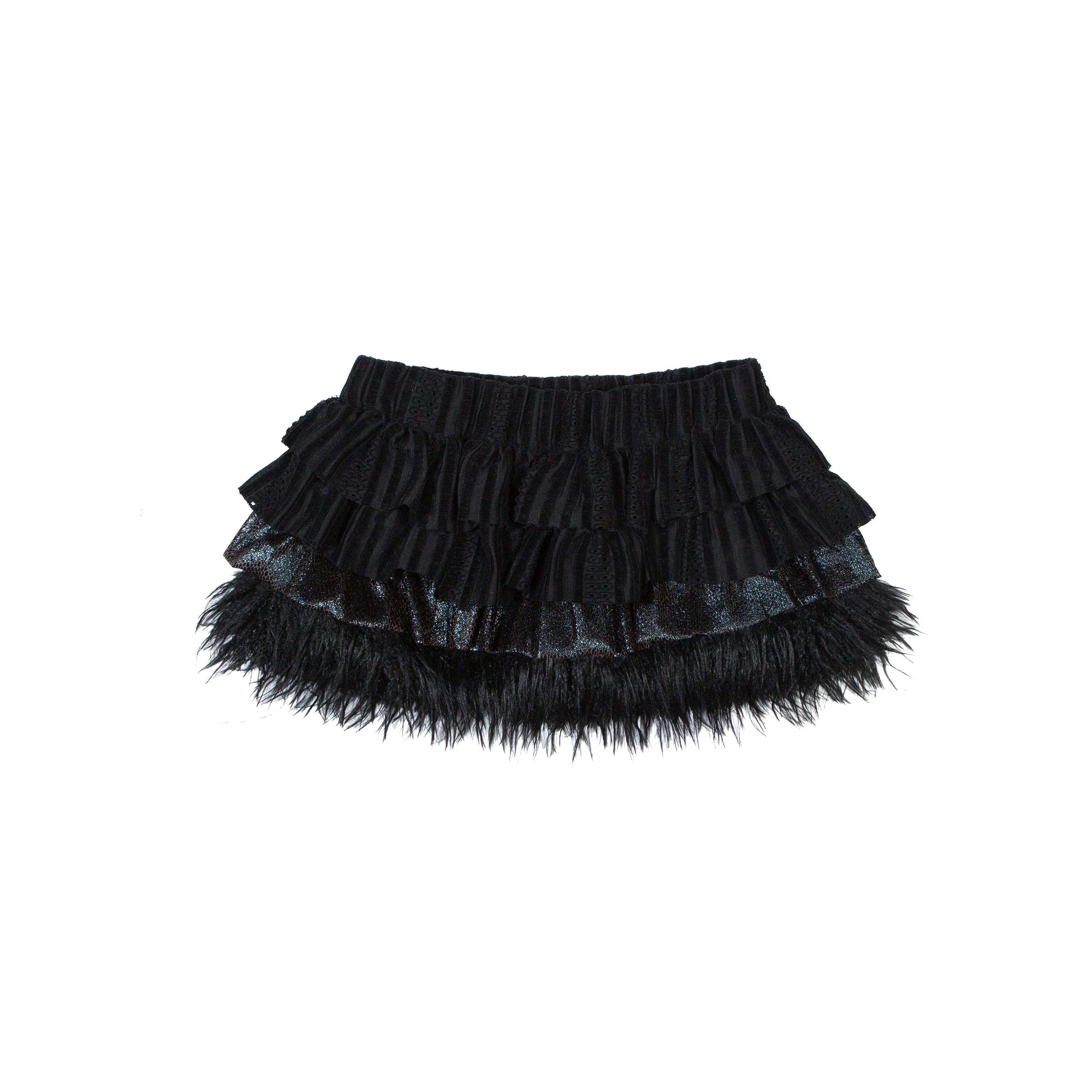 design multi-layer splicing woolen cake skirt