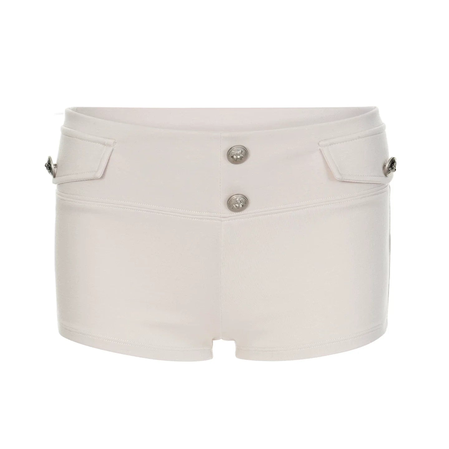 silver button napoleon short pants10028