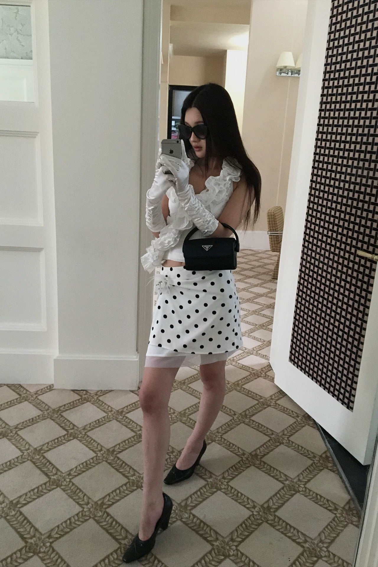 cloud ruffle halter