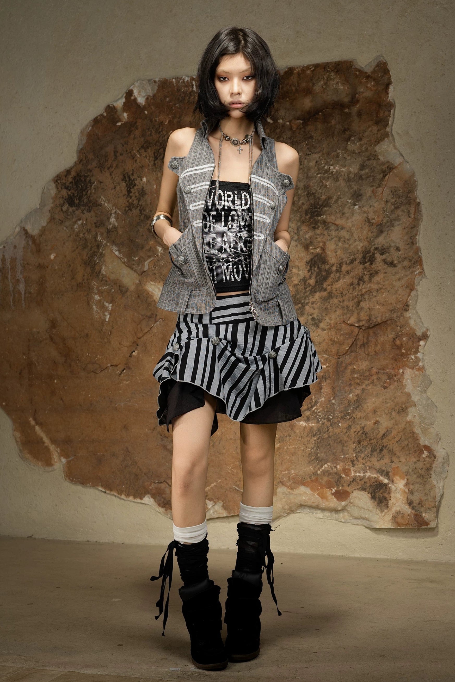 circus stripe skirt