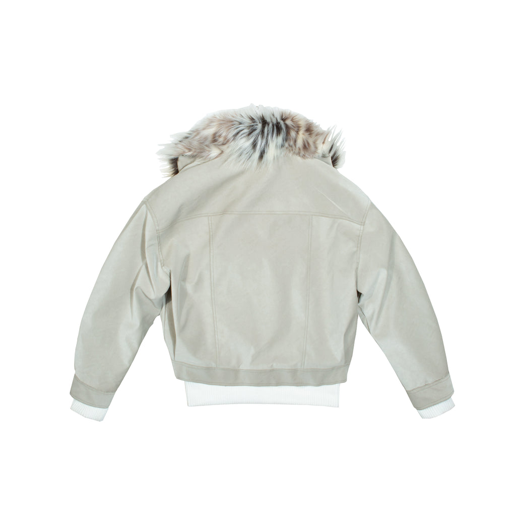 rock fur leather jacket