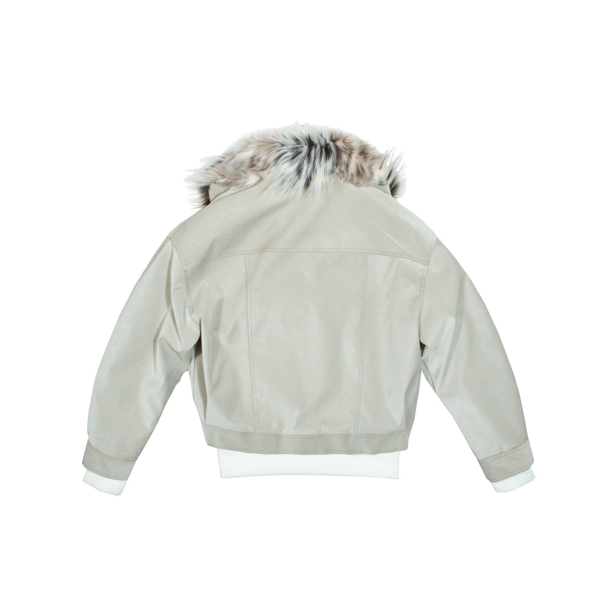 rock fur leather jacket