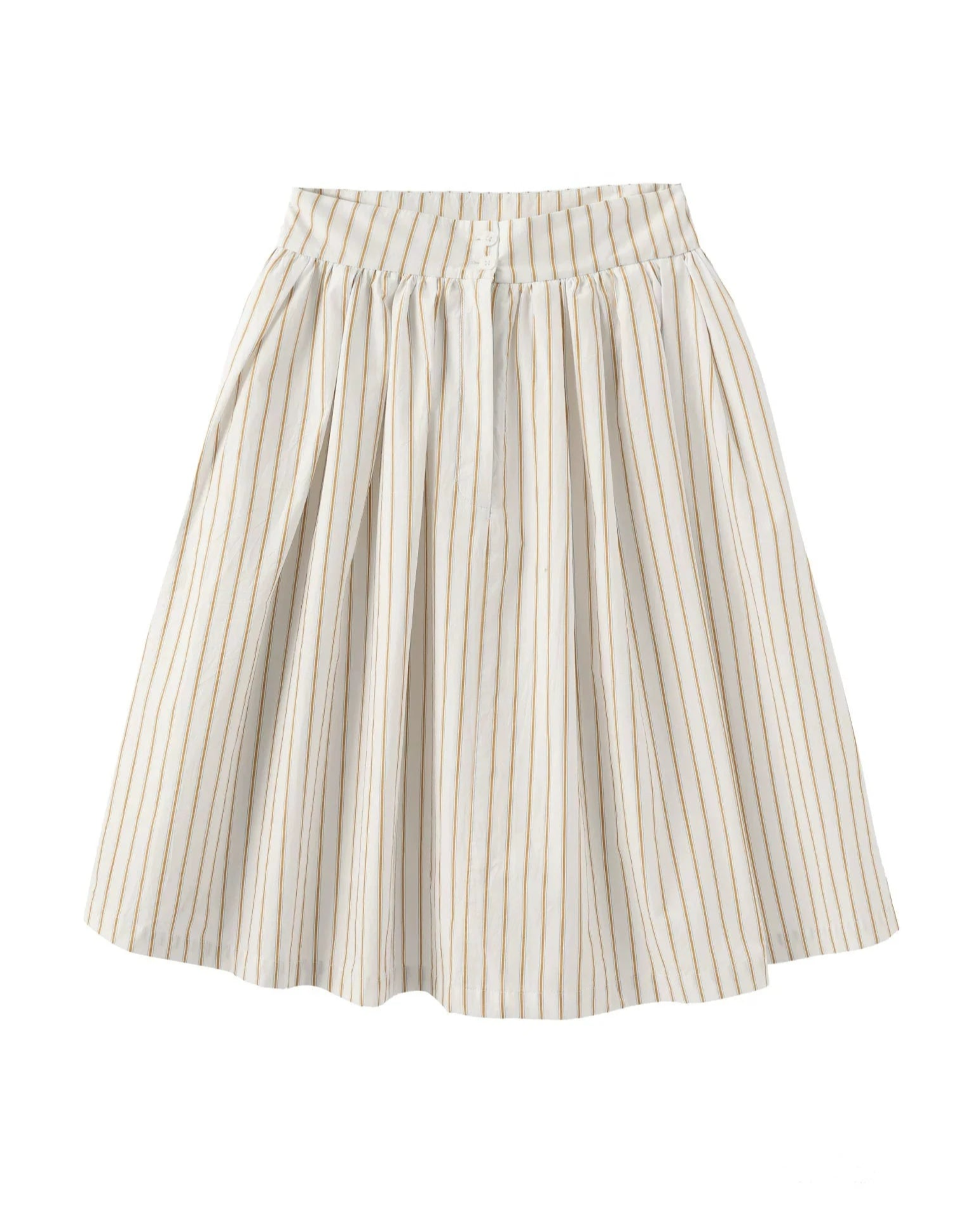 striped puffy half skirt