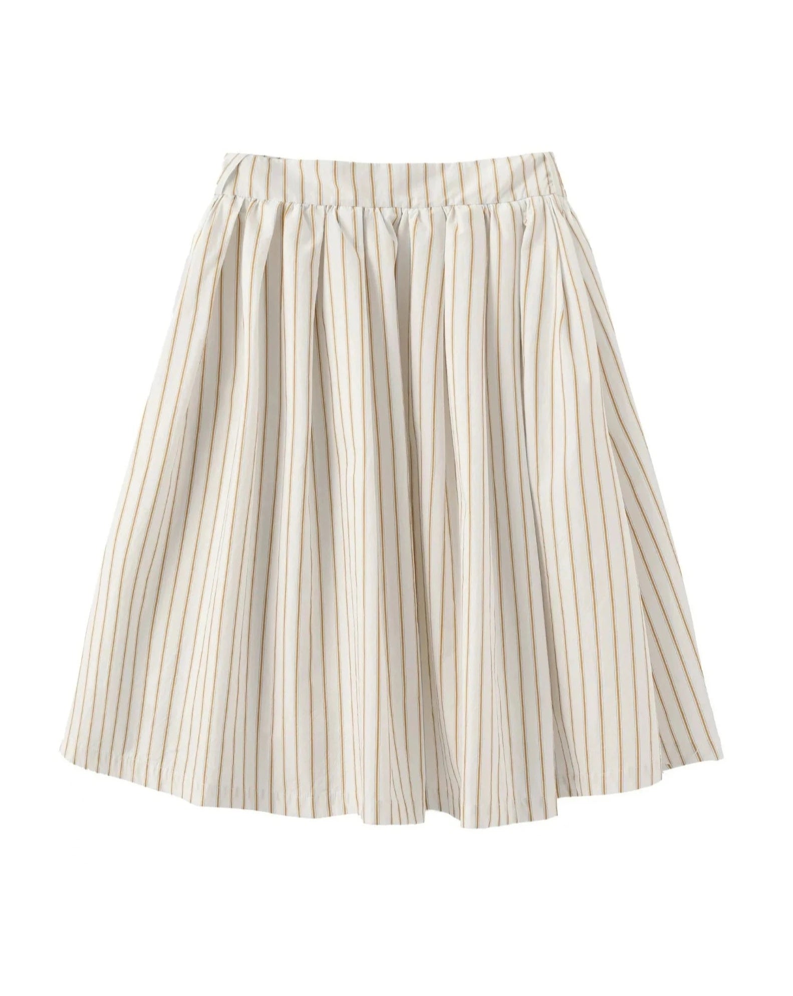 striped puffy half skirt