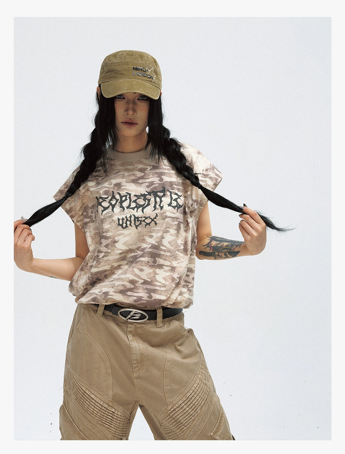 camouflage logo no sleeve