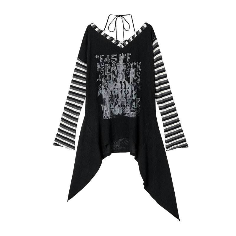 dark street punk slouchy tops