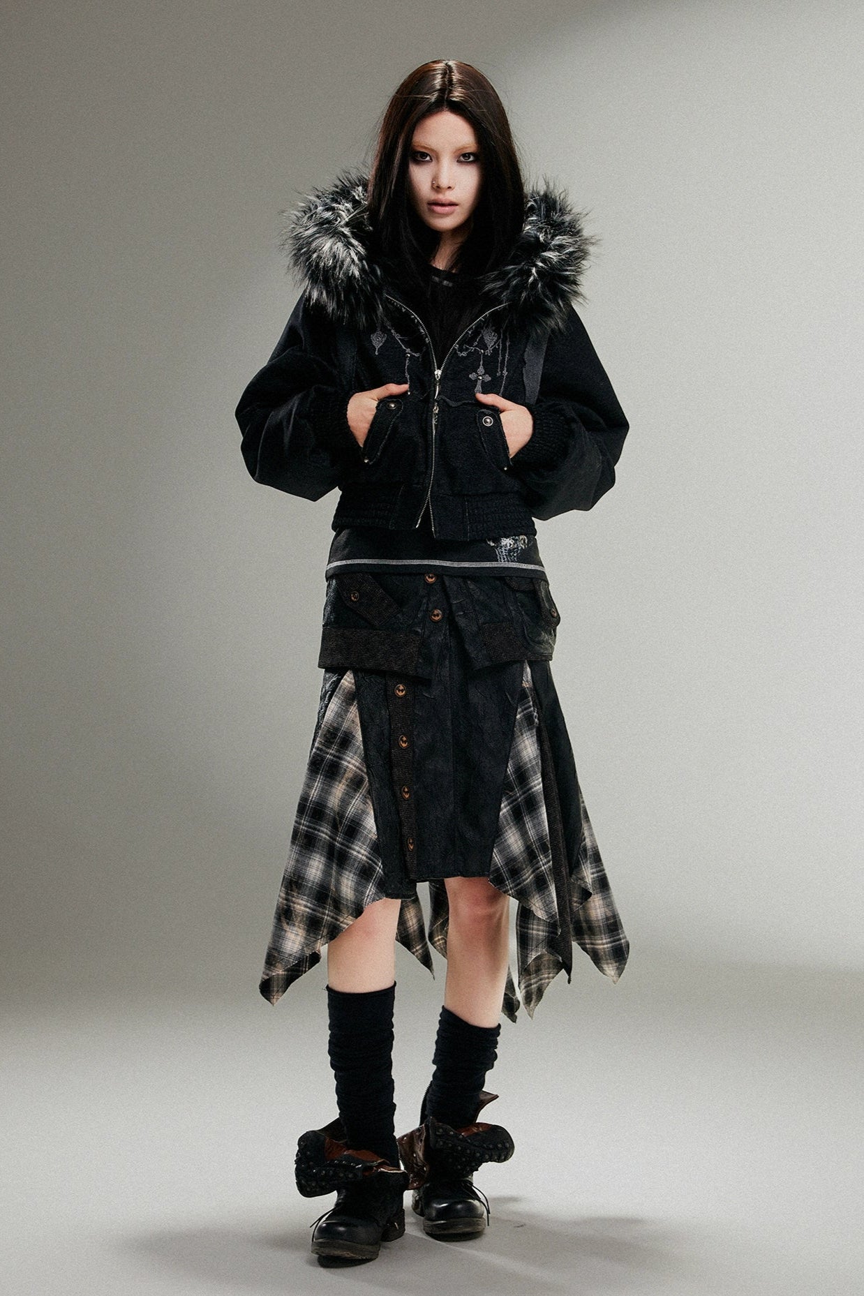 fur short jacket