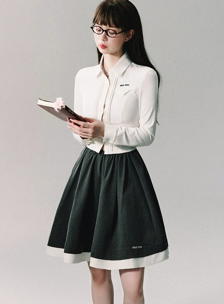 slim college shirt