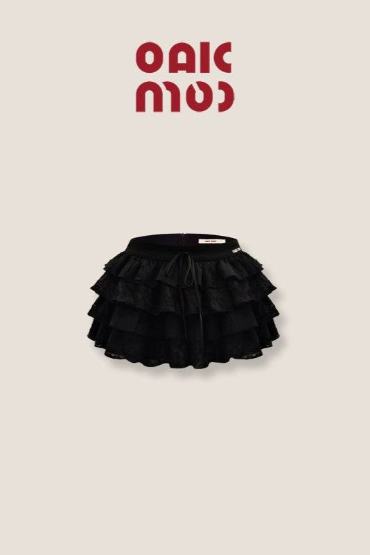 ultra low waist cake puffy skirt