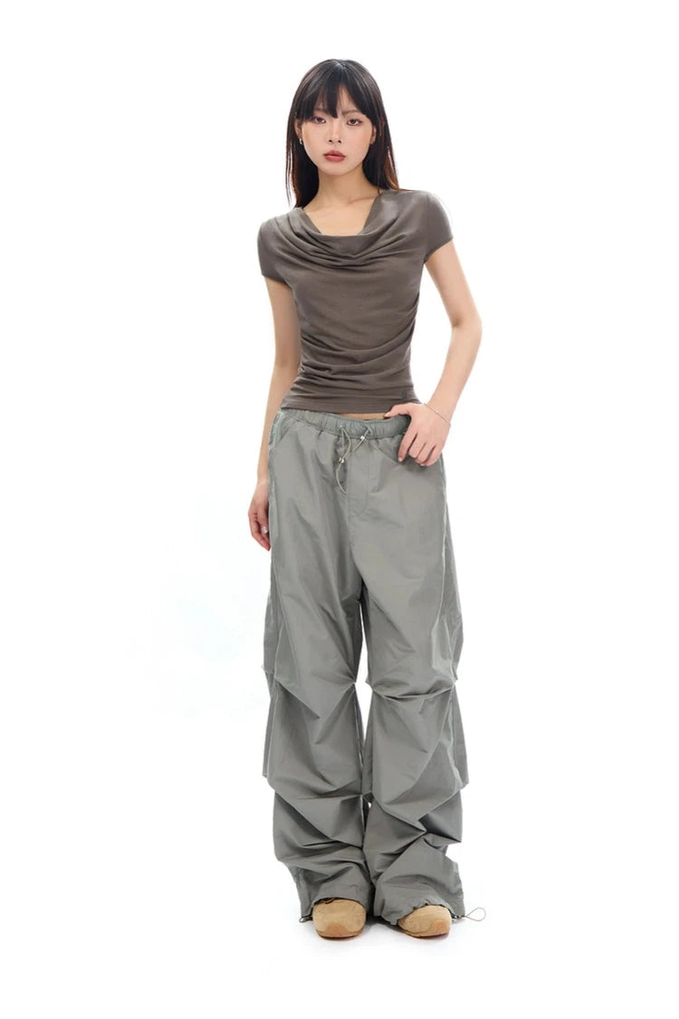 wide leg casual pants