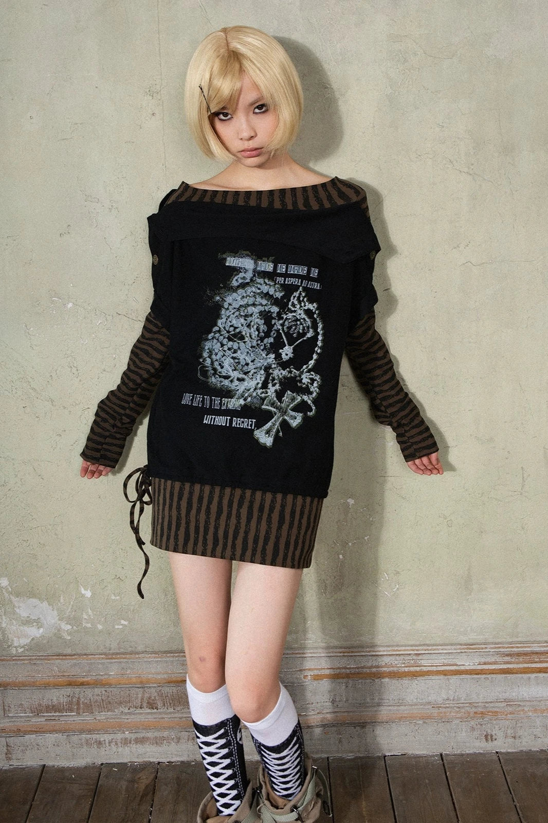 punk loose y2k tops