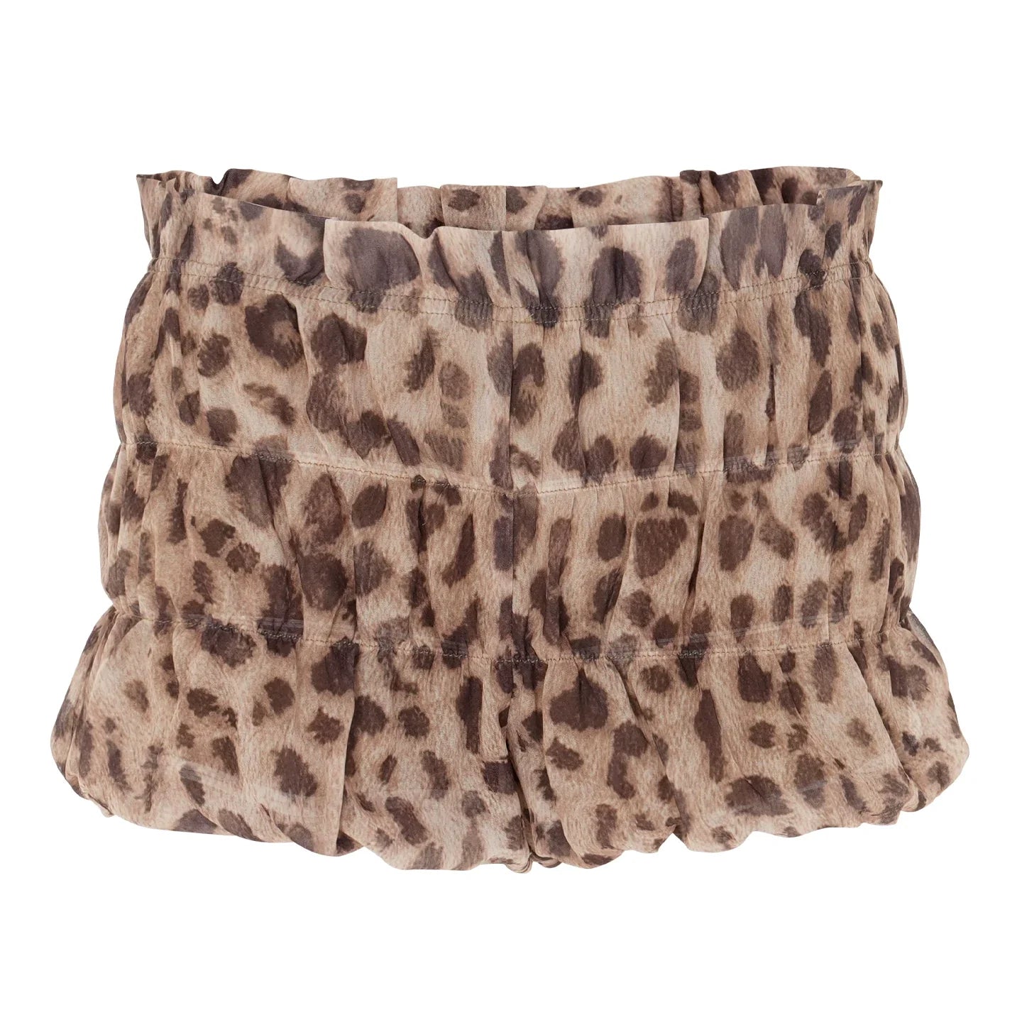 waffle leopard short pants10008