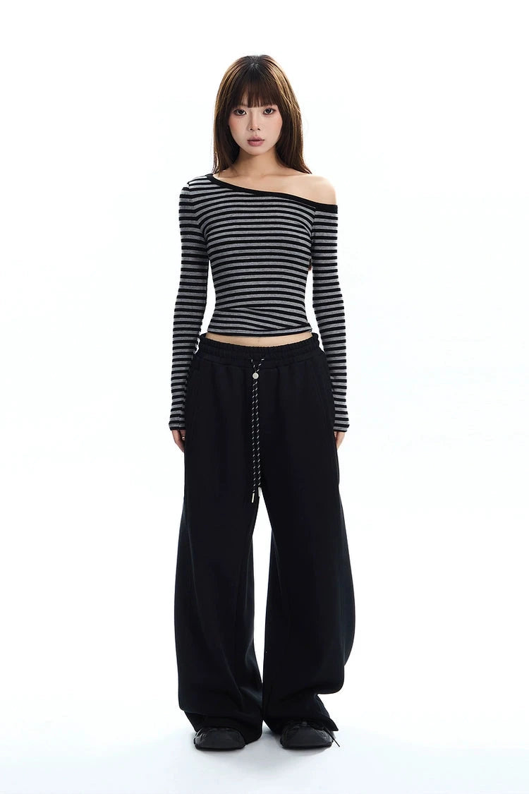 relaxed straight sweatpants