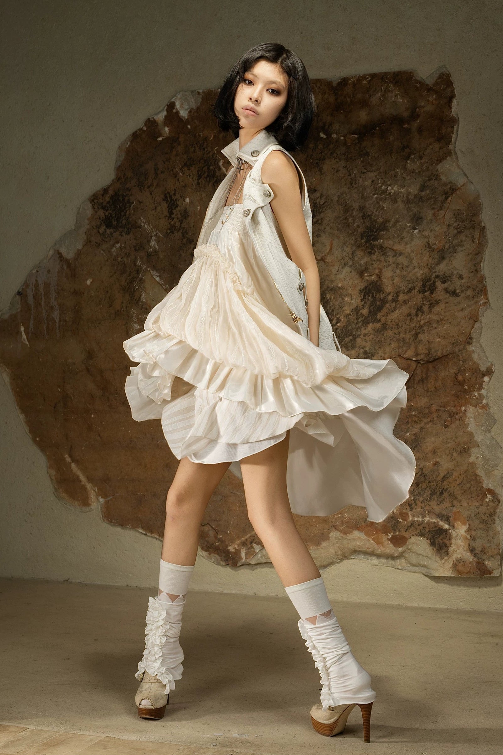 romance layered skirt