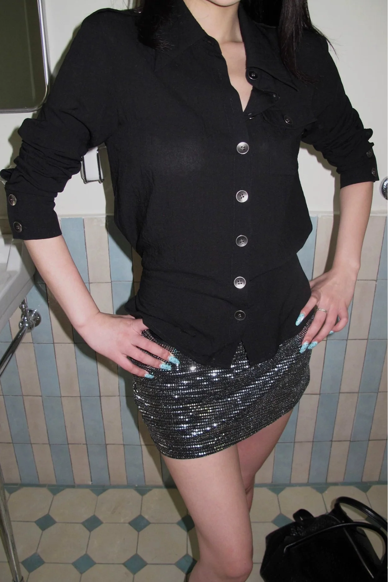 tie waist utility shirt10016