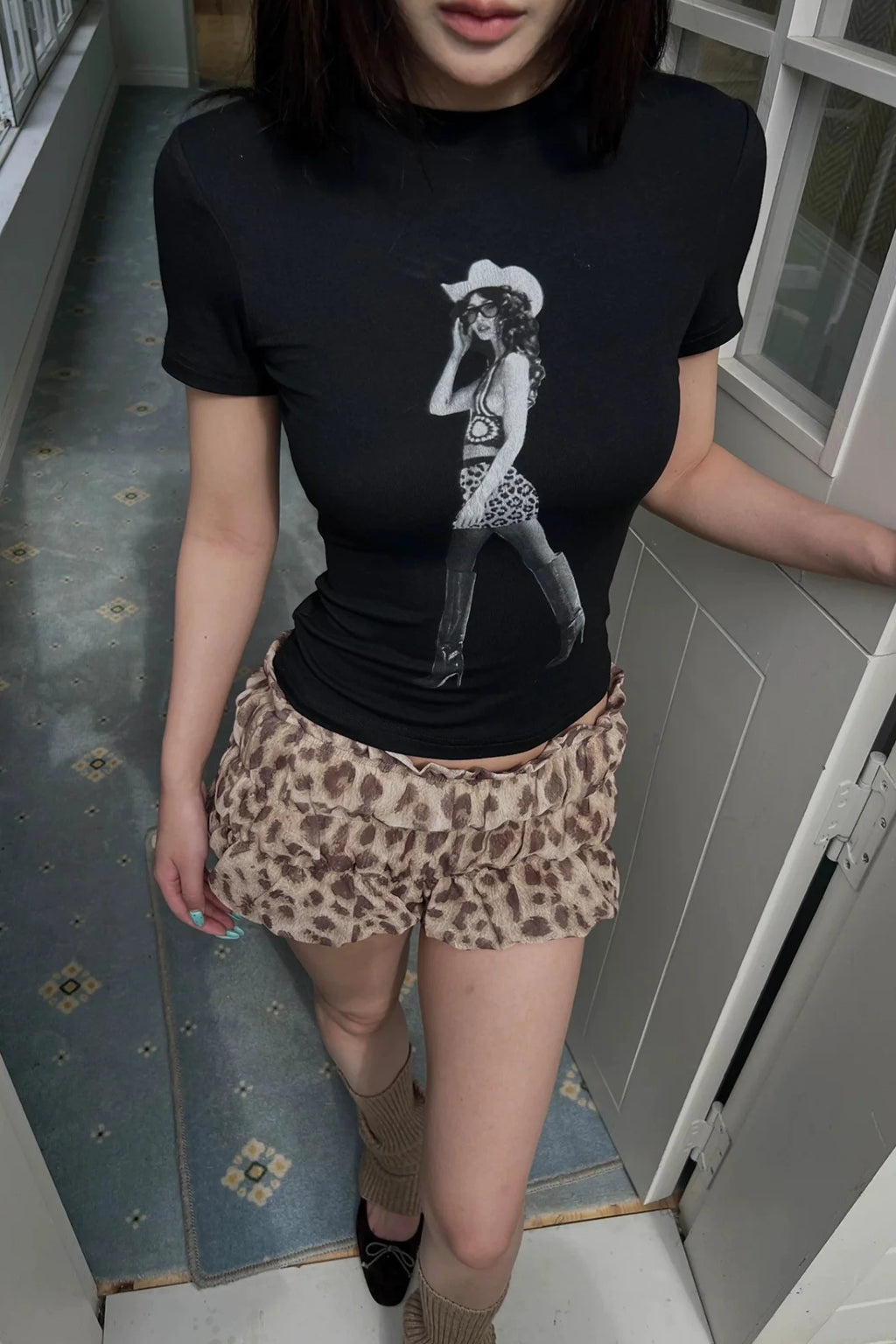 cowgirl graphic baby Tee10010