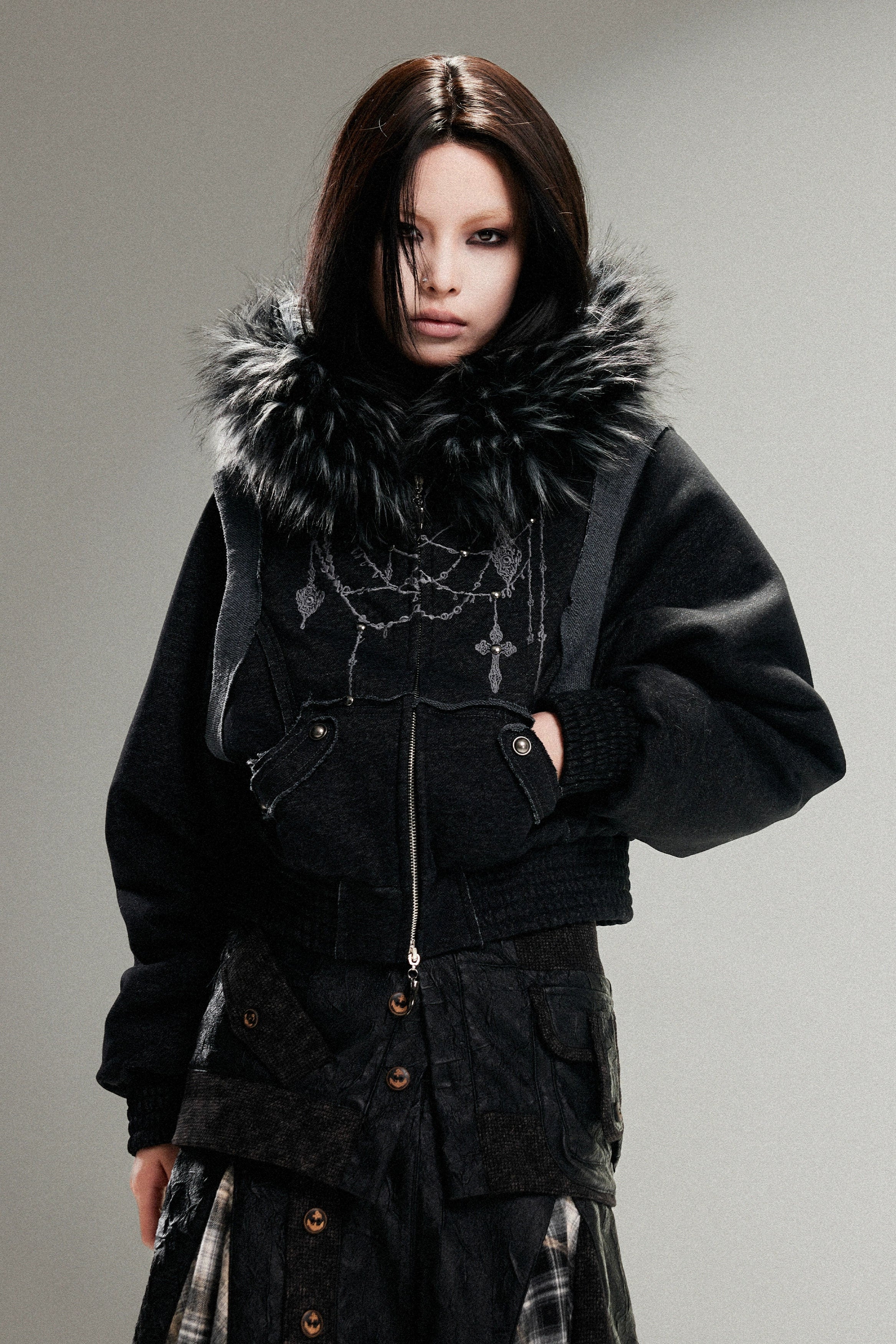 fur short jacket