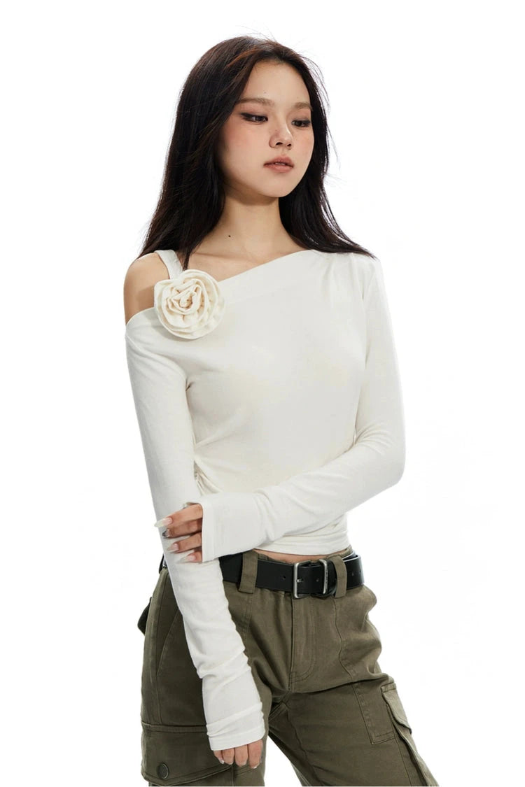 Rose long-sleeve shirt