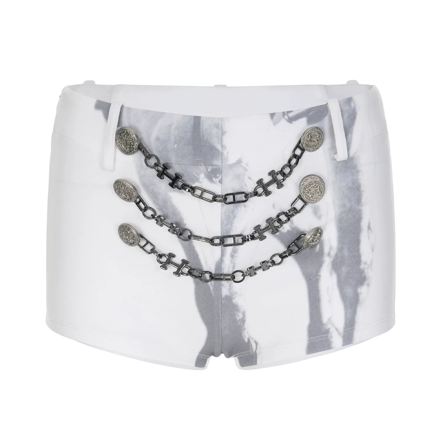 metal chain hot pants10032