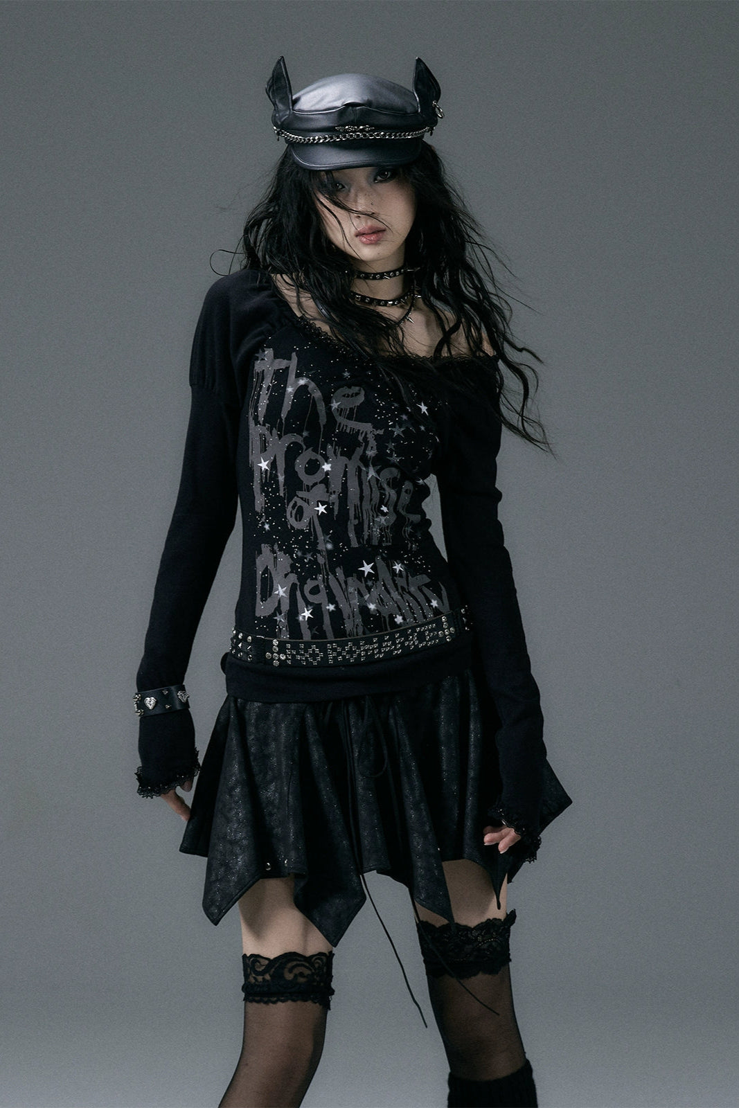 punk lace shirt