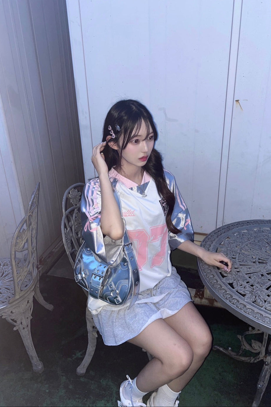 リボンプリントユニフォームTシャツ KSG21245